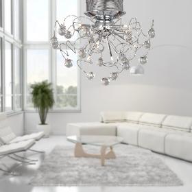 Free shipping Modern Crystal Ceiling Chandelier with 9 Halogen Light Lamp decoration Lighting for Living Room Bedroom Wholesale