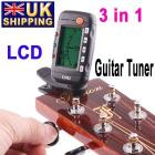 UK Stock To UK Hot Sale 3 in 1 LCD Guitar Tuner Metronome Tone Generator EMT-320 I6 UPS Free Shipping 5Pcs/lot Wholesale