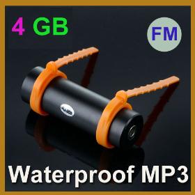 4GB Swimming Diving Water IP*8 Waterproof MP3 Player FM Radio Earphone Free Shipping