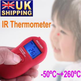 UK Stock To UK Hot Sale Brand New Non-Contact IR Infrared LCD Display Digital Thermometer UPS Freeshipping 5Pcs/lot Wholesale