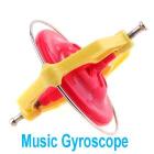 Freeshipping 10 pcs lot, Magic UFO Top Music Gyroscope Toy Gyro Novelty Toy For wholesale