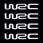 4Pcs/Set WRC Car Sticker Auto Door Knob Handle Decals Reflective Stickers White Free Shipping Drop Shipping