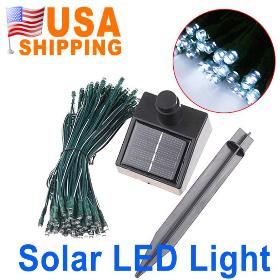 US Stock To US CA Solar 100 LED String Lights Decoration For Christmas Tree Party Outdoor Garden UPS Free Ship 5Pcs Wholesale