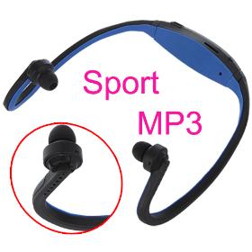 Sport MP3 Headset WMA Music Player / Micro SD Card Slot Wireless Headphone Earphone