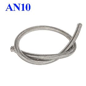 AN10 car Stainless Steel Braided Fuel Oil Line Hose Silver 1m 3.3ft wholesale