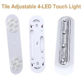 High Quality Battery Powered Wireless High Brightness 4 LED Bulbs Tilt Function Wall Night Light Lamps for Office Home