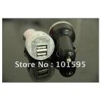 Free shipping High-Quality New Dual 2 Port USB Car Charger 12v DC for iPad 4G 4S 2A EVO 4G