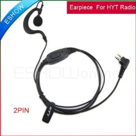 2pin øresnegl For HYT TC-500/700/2100/2100H CP330 Unier Walkie talkie tovejs CB Ham Radio C0020A Eshow