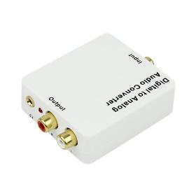 Digital to Analog Audio Converter Adapter Coaxial SPDIF/Toslink Signal to RCA L/R D2254B eshow
