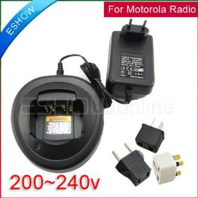 Free shipping!Radio Battery Charger 220v for Motorola GP328 GP338 GP340 HT1250 MTX8250 5150 Walkie talkie J0097A Eshow