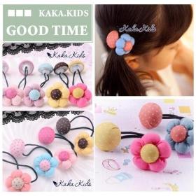 Freeshipping! Children double-end elastic hairbands / flower hairties/ head dress hair accessories / headband/korean style