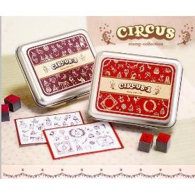 Freeshipping! Wholesale,New Multifunction iron box packages stamp set/DIY stamp/Decorative DIY funny work-Circus