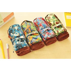 Free shipping/New Camouflage Schoolbag design pencil bag/DIY Multifunction pencil pouch/pen bag/Wholesale