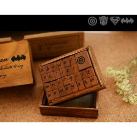  DIY Multifunction classical Heroes Theme series wood stamp set/fashion gift stamp/freeshipping/Wholesale