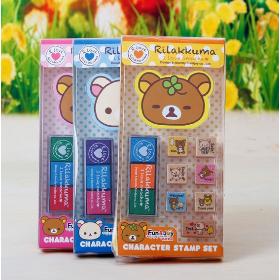 New cute Rilakkuma series DIY Multifunction wood stamp set/funny stamp/FreeShipping/Wholesale
