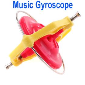 Magic UFO Top Music Gyroscope Toy Gyro Novelty Toy For 10 pcs lot,freeshipping wholesale
