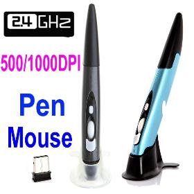 2.4GHz RF 2.4G Wireless Mini Optical Pen Mouse Adjustable 500/1000DPI for PC Computer Accessories Android Free Shipping
