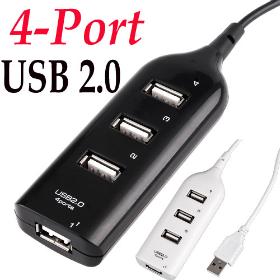 Novo Mini alta velocidade de 4 portas USB 2.0 HUB com cabo 480Mbps Computer & Networking Peripheral Frete Grátis Atacado