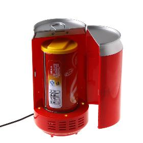Red Color Gadgets Mini USB PC Fridge Beverage Drink Cans Cooler & Warmer Free Shipping+Drop Shipping Wholesale
