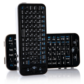 Hot Russian Version ! iPazzport Fly Air Mouse Mini Multimedia Wireless Keyboard with IR Learning Remote for Computer Peripheral