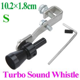 Brand New Universal Car Vehicle Sound Whistle Exhaust Pipe Tailpipe BOV Blow-off Valve Size S 10.2*1.8cm Black