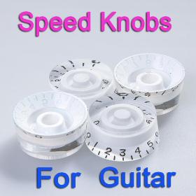 4PCS/set Speed Knobs Control Buttons Replacement Guitar Parts Transparent Free Shipping+Drop Shipping
