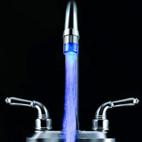 Mini Blue Glow LED Water Stream Faucet Tap basin faucet 5pcs/lot, freeshipping,H4708 wholesale