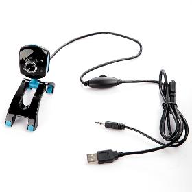 USB 2.0 50.0M 4 LED PC Camera HD Digital Webcam Camera Web Cam with MIC for Computer PC Laptop without Retail Package Wholesale