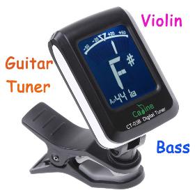 LCD Clip-on Electronic Digital Guitar Chromatic Bass Violin Ukulele Tuner I96 Free shipping Drop Shipping Wholesale