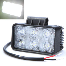 6LED 18W Work Light Led Car Fog Lamp Light Bulb for Jeep SUV ATV Off-road Truck 6000K IP67 Waterproof PMMA Lens