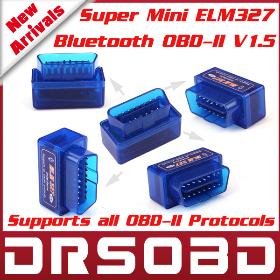 2013 New parution SUPER MINI ELM327 Bluetooth V1.5 OBD2 voiture Smart Diagnostic Interface ELM 327 Outil d'analyse sans fil Meilleur Qualtiy