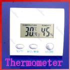 LCD Digital Indoor Thermometer Hygrometer Humidity Meter Desk White