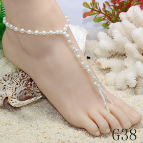 Handmade women foot jewelry chain anklet barefoot sandals wholesale and Retail 50pcs Free shipping G38