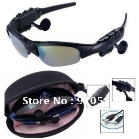 10PC/Lot Sport MP3 Sunglasses with Bluetooth Function Bulit-in 2GB EMS Free Shipping