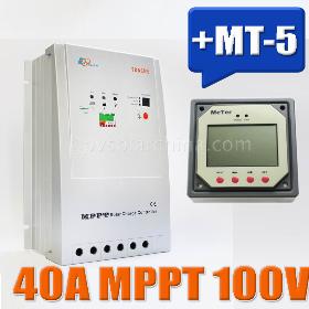 40A MPPT Solar Charge Controller Tracer 4210RN with MT5 remote meter, 40amps 100VDC MPPT Solar regulators Photovoltaics Home