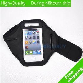 High Quality Sports arm armband cover case for iphone 4 4G 4S 3GS 4 3 2 1 Free Shipping UPS DHL HKPAM CPAM