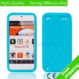 High Quality Silicone Diamond Case Cover Shell For    5 5th Gen Free Shipping UPS DHL CPAM HKPAM GS-65