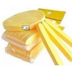 2012 Hot! Free shipping! Line - Round High quality Seaweed Facial Cleaning face Sponge & Yellow