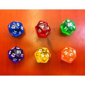 Dungeons and Dragons Game 20*20*20MM Crystal D20 Dice and D&D Game dice & Color random