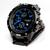 Μπλε Sport Fashion Water χαλαζία Ημερομηνία χέρι Dial ανδρών καρπό ρολόι Steel Watch Free shipping & χονδρικής