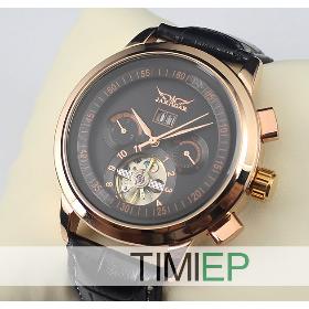 Nice Gold Tone Luxury Elegant Auto Mechanical Men's Wrist Watches Clock New 2012