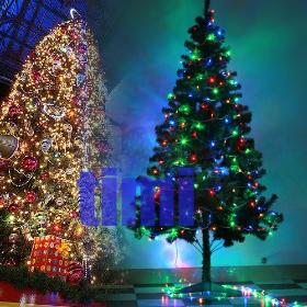 Dekoracja świąteczna promocja ! !5x 10M Wodoodporny Świąt 100LED Multi- Kolor String Światło X'mas Fairy Lights 240V + Wtyczka AU