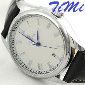 Men White Automatic Mechanical Watch Calendar Good Gift