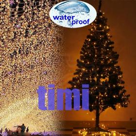 Χριστουγεννιάτικη διακόσμηση Promotion ! !5 PCS Αδιάβροχο Χριστούγεννα 100LED Yellow String φως X'mas Fairy Lights 110V + ΗΠΑ Plug