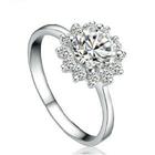 2013 Jewelry.Wholesale 100% Real 925 Sterling Pure Silver Zircon Women Wedding Bride Ring.TOP quality.