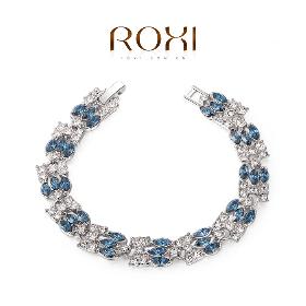 ROXI Christmas gift genuine Austrian crystals luxury bracelet rose gold/latinum plated 100%hand made jewelry 20600081670