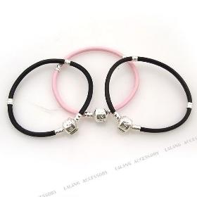 Wholesale 9X Fashion Mixed Leather Bracelet Fit Europe Charms With Copper Silver Tone Clasp 18cm 150707 Free Shipping