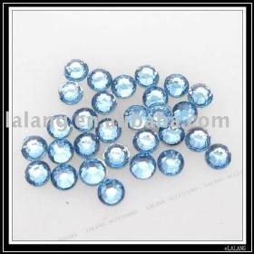 4500pcs/lot Blue Round Epoxy Resin Rhinestone Bead For Apparel and Mobile Decoration 3mm 24041