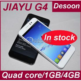 Gratis Levering På lager original Jiayu G4T telefon Android 4.2 telefon 3000mAh MTK6589T 1.5GHz 1GB Ram 4GB Rom sort hvid smartphone