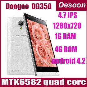 New Arrival Doogee DG200 Android 4.2 3G Smartphone MTK6577 Dual Core 4.7 tommer 1.2GHz 512MB RAM 4GB ROM 8MP kamera GPS 3G/vicky